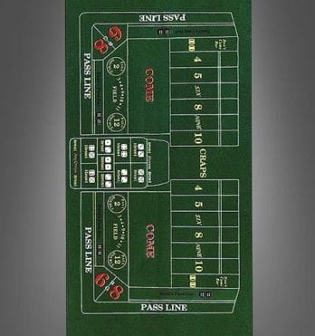 Casino Tischdecke aus Filz 90 x 180 cm Casino Tischdecke aus Filz 90 x 180 cm